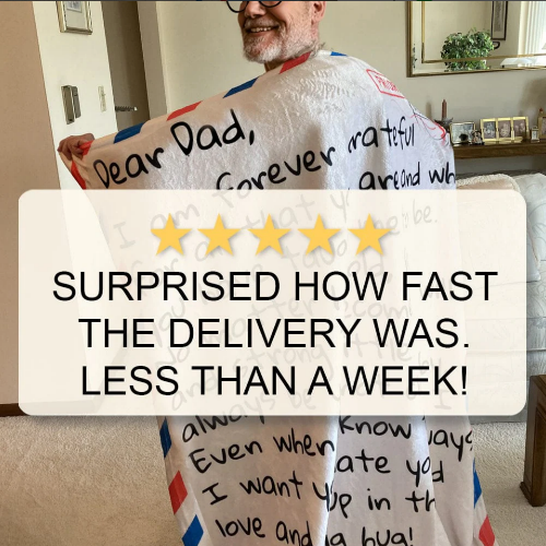 Wrap Yourself Up In This - Father's Day Blanket Gift for Dad from Daughter
