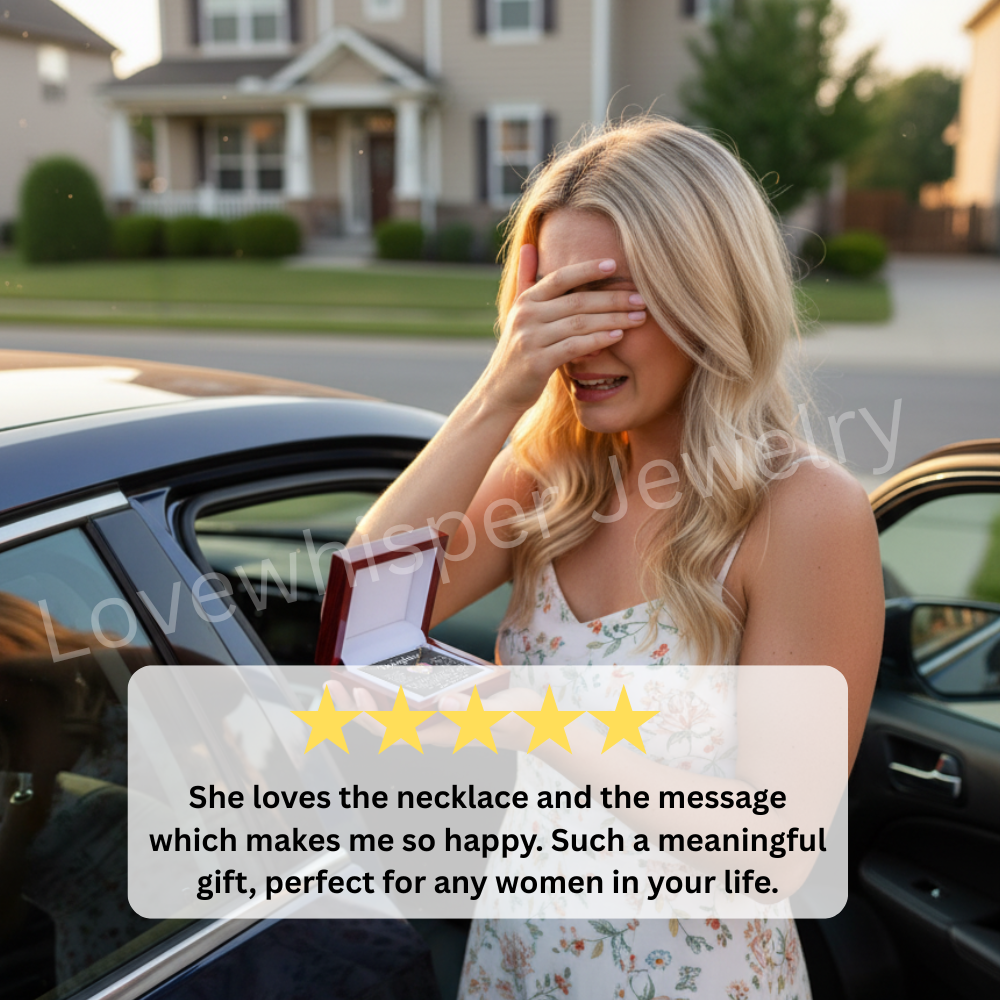 To My Mother In Law - Linked Hearts Necklace - You Are The Greatest Blessing Message Card Gift