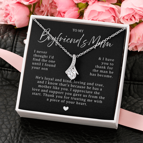 To My Boyfriend's Mum - Ribbon Necklace - Mother's Day Gift