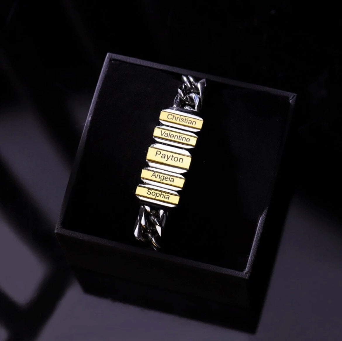 To Dad - Family Name Bracelet - Custom Engraving