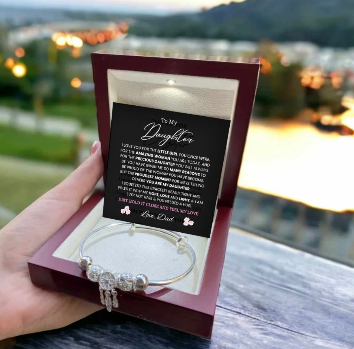 To My Daughter - Dreamcatcher Bracelet - Feel My Love