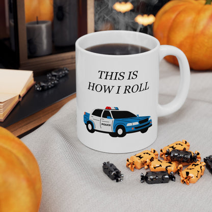 FUNNY Coffee Mug for Policeman 11oz white