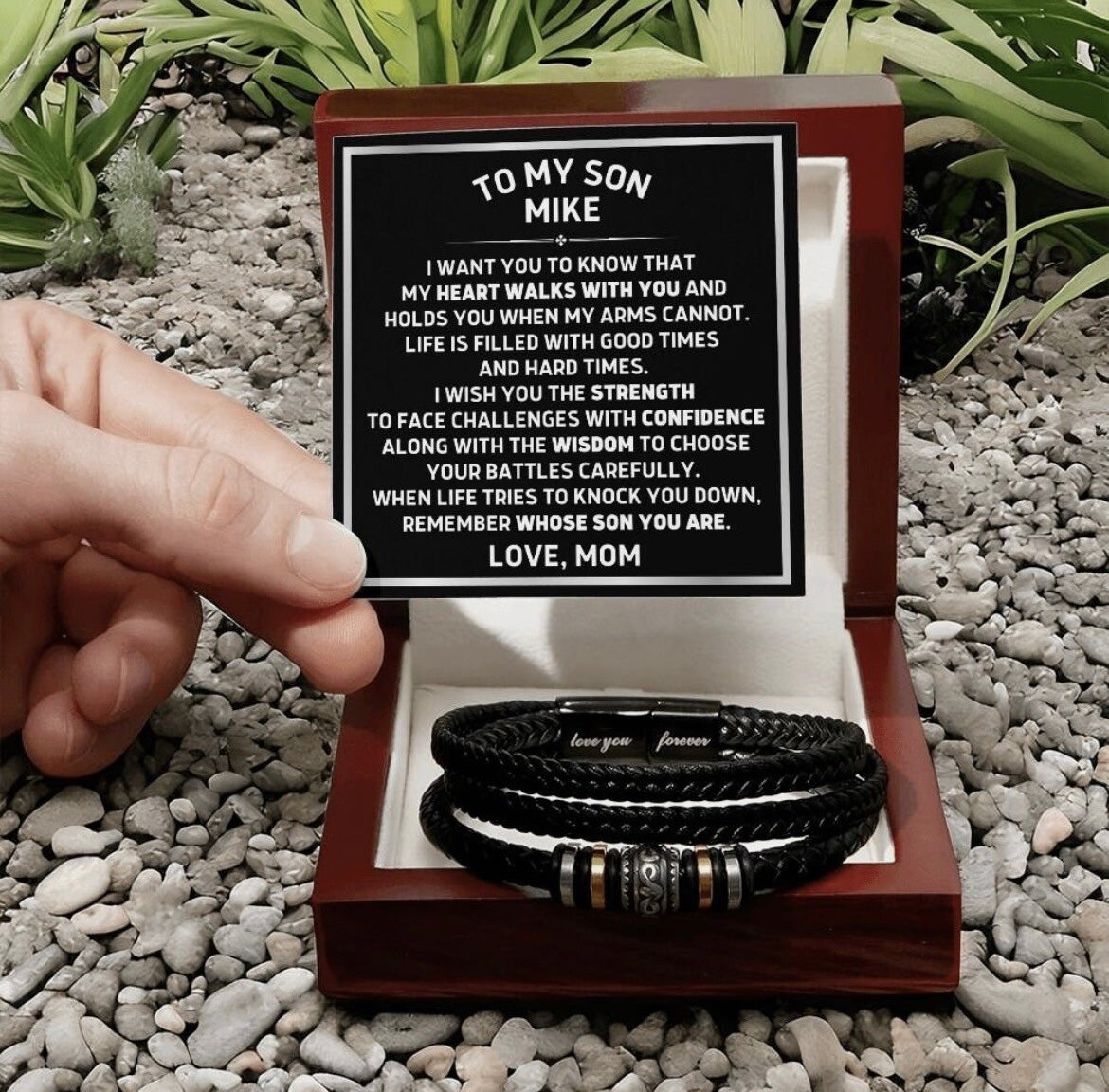 Remember Whose Son You Are - Bracelet Gift to Son from Mom