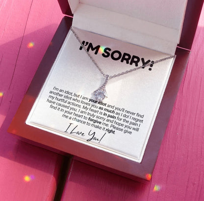 To My Love - Ribbon Necklace - I Am Sorry