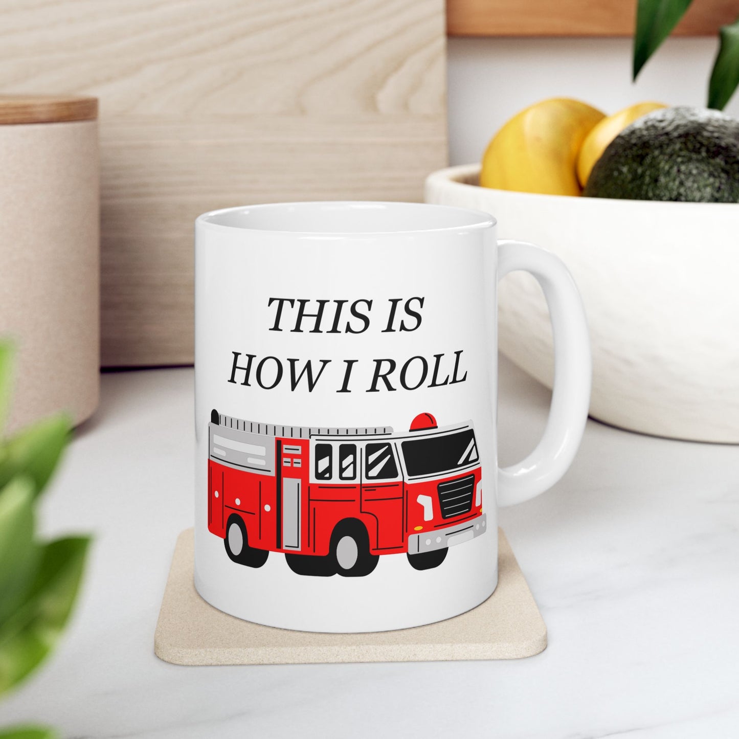 FUNNY Coffee Mug for Firefighter 11oz white