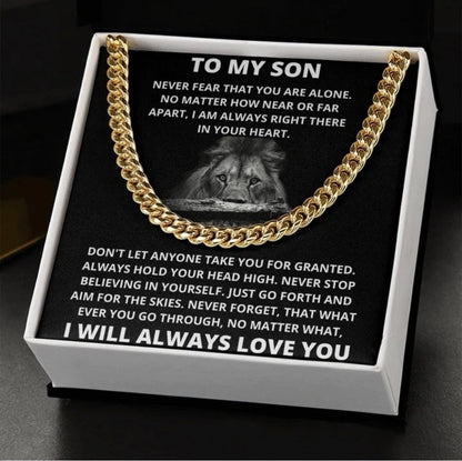 To My Son - Cuban Link Necklace - Always Love You