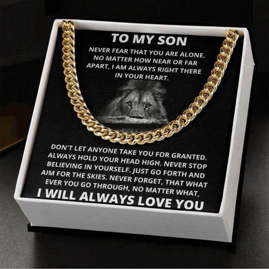 To My Son - Cuban Link Necklace - Always Love You