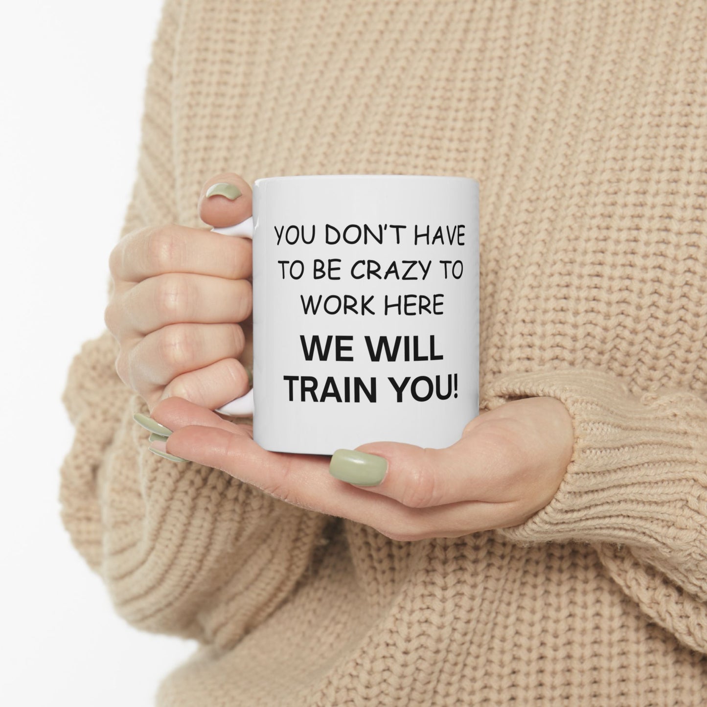 FUNNY novelty coffee mug for coworker employee boss 11oz white