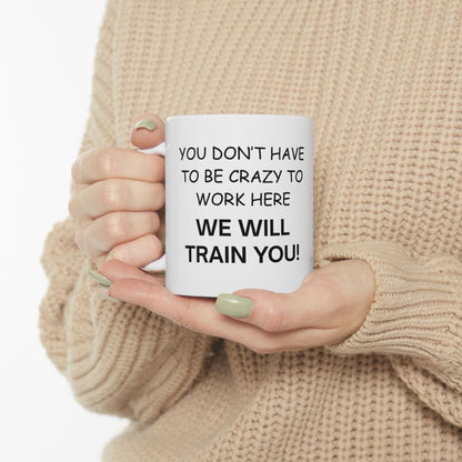 FUNNY novelty coffee mug for coworker employee boss 11oz white