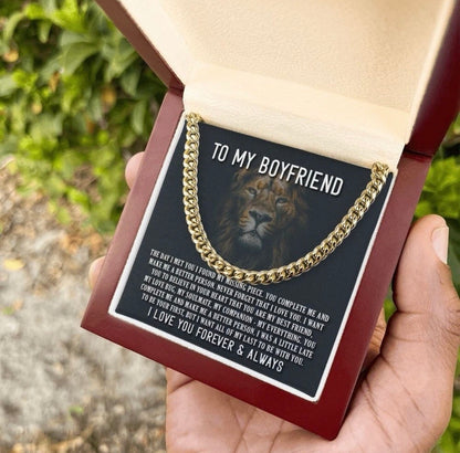 To My Boyfriend - Cuban Link Necklace - Be Your Last Everything Gift