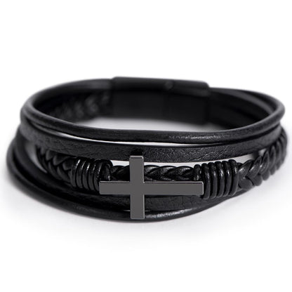 To My Son - Cross Bracelet - You Are the Lion
