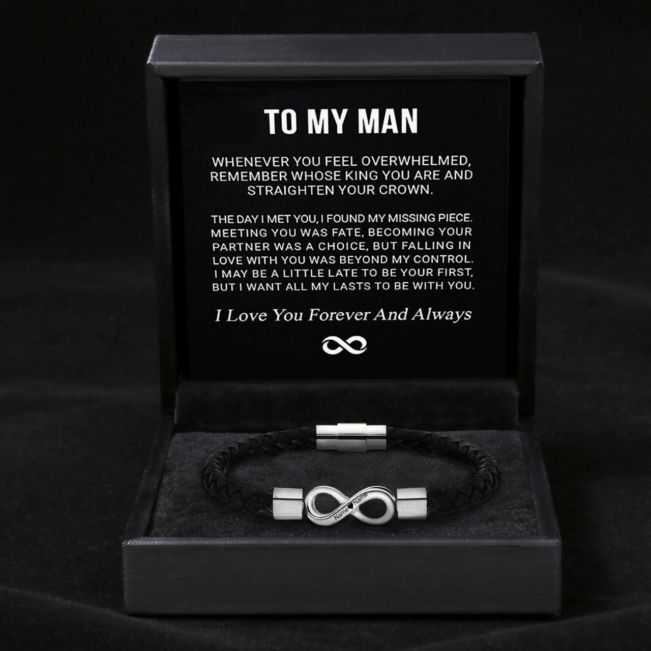 To My Man - Forever Bracelet - All My Lasts with You
