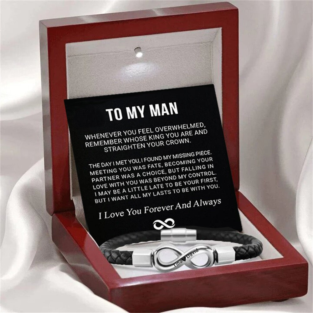 To My Man - Forever Bracelet - All My Lasts with You