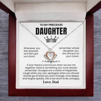 To My Daughter - Crown Necklace - Put on Your Crown