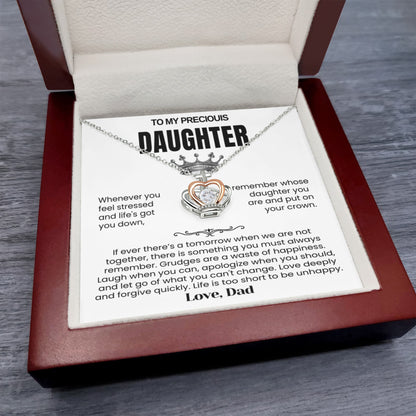 To My Daughter - Crown Necklace - Put on Your Crown