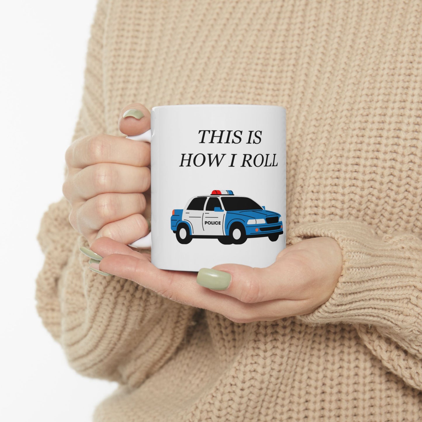 FUNNY Coffee Mug for Policeman 11oz white