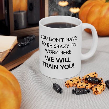 FUNNY novelty coffee mug for coworker employee boss 11oz white
