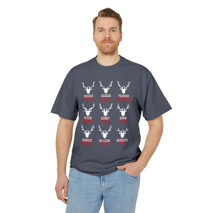 Reindeer Steaks, Jerky & Burgers Hunting Tee - Funny Hunter Christmas T-Shirt