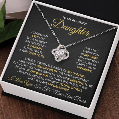 Always Carry You In My Heart  - Necklace Gift for Daughter