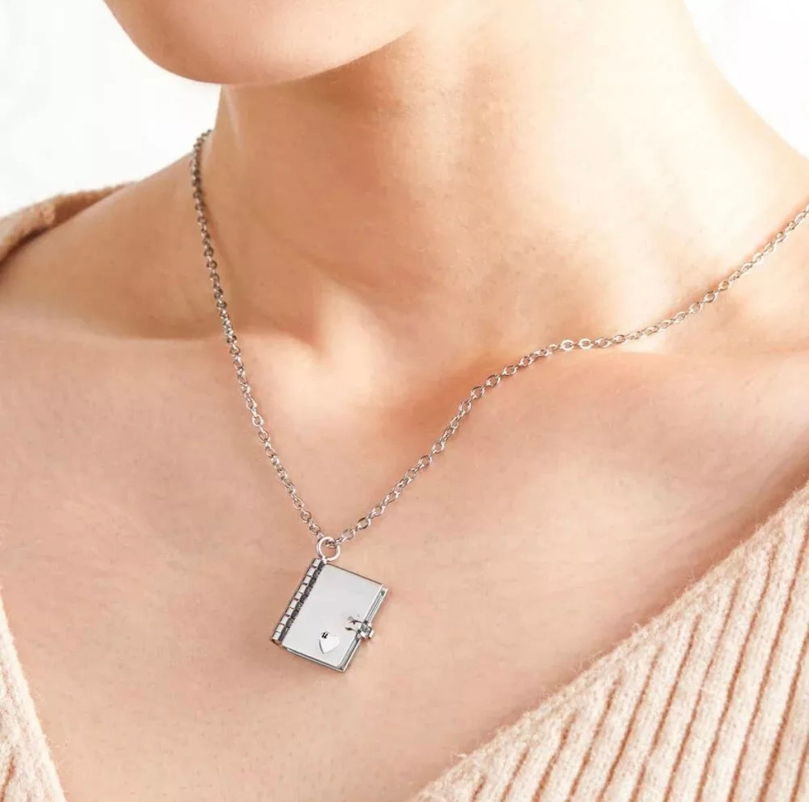To My Daughter - Engraved Book Necklace - Love You Always