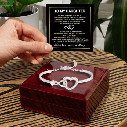 I’ll Always Be Right There In Your Heart - Bracelet Gift for Daughter