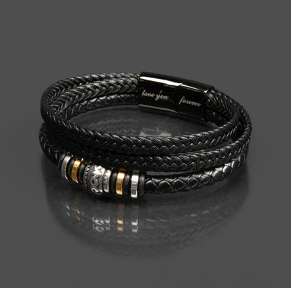 To My Son - Love You Forever Bracelet - Forever Cherished in My Heart