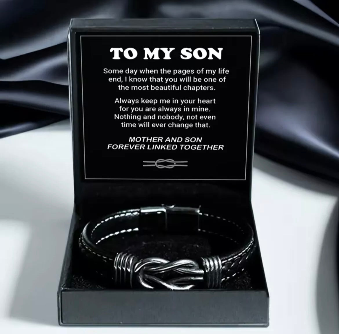 Mother and Son - Linked Bracelet - Forever Linked Together
