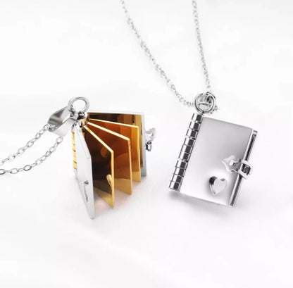 To My Daughter - Engraved Book Necklace - Love You Always