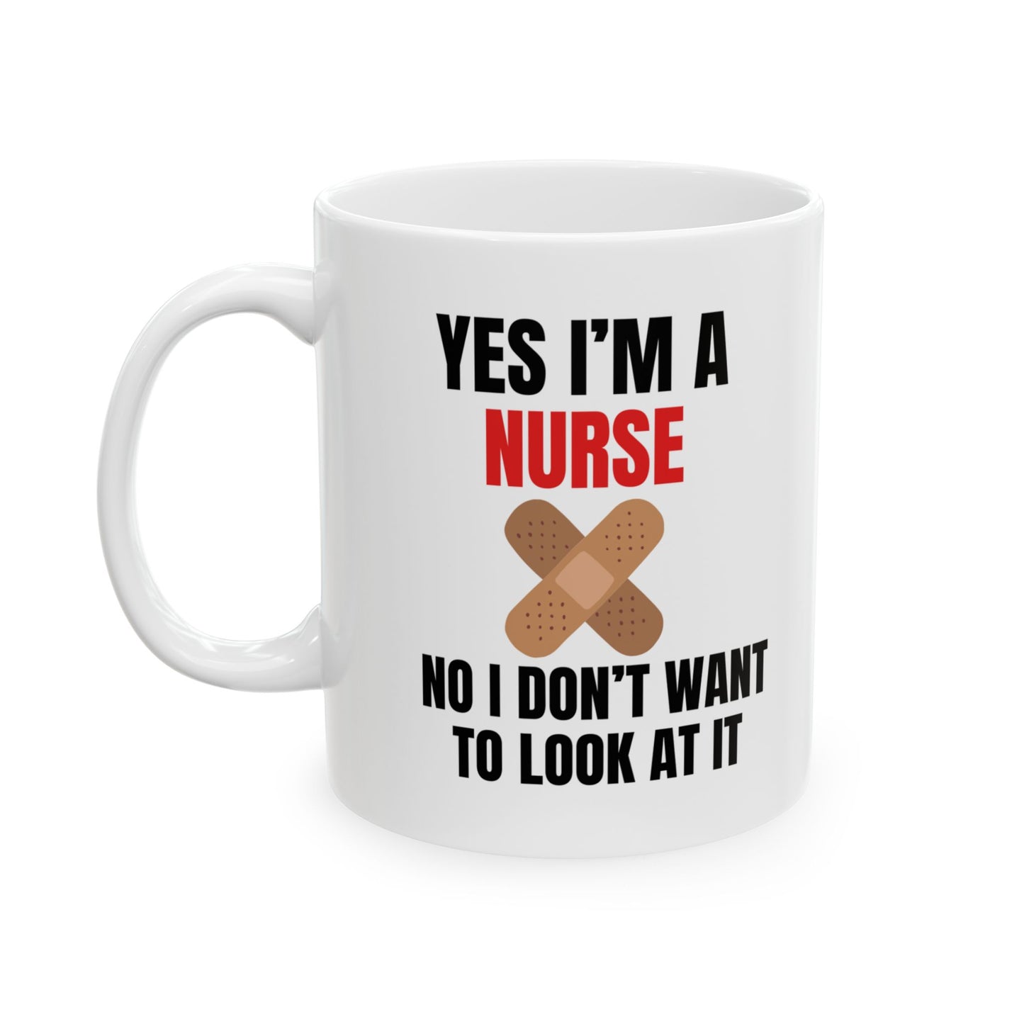 FUNNY Coffee Mug Gift for Nurses 11oz white