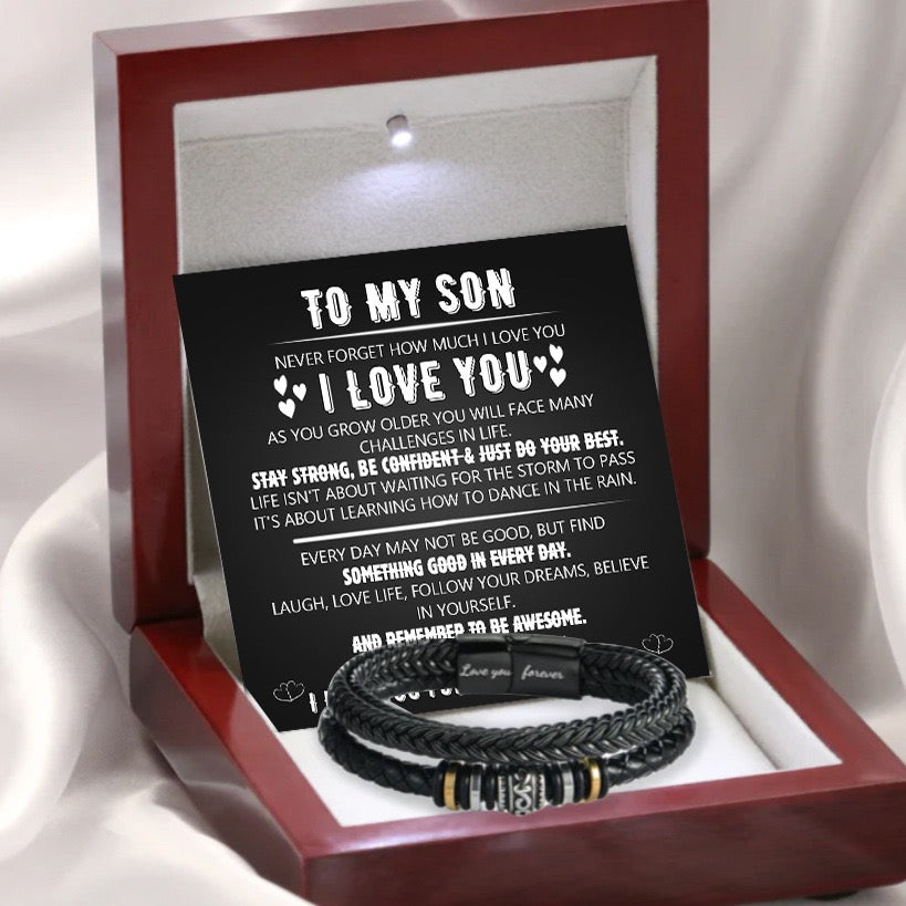 To My Son - Love You Forever - Layered Bracelet