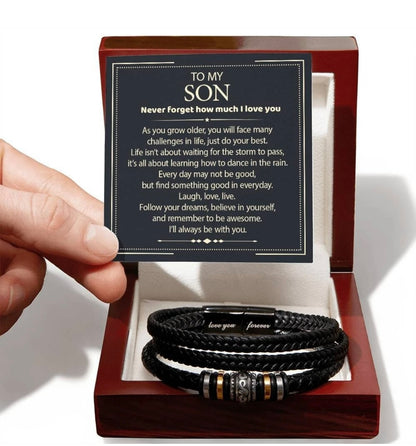 To My Son on Your Wedding Day - Love You Forever Bracelet