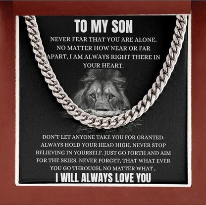 To My Son - Cuban Link Necklace - Always Love You