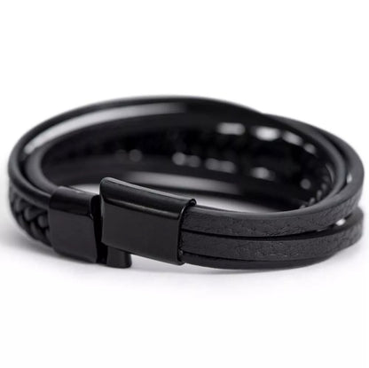 To Our Grandson - Cross Bracelet - Cherished In Our Hearts