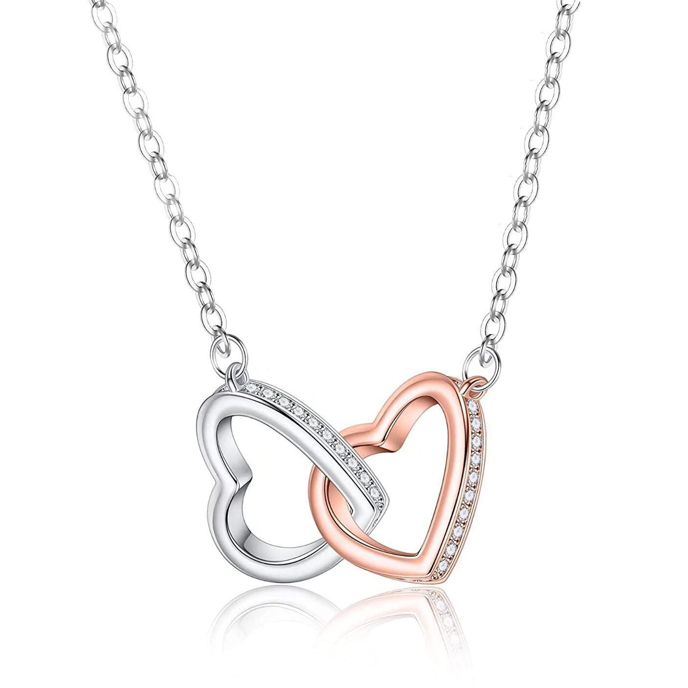 To My Bonus Mom - Linked Hearts Necklace - Always Your Little One