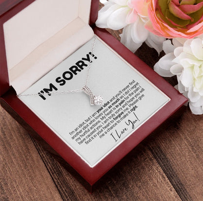 To My Love - Ribbon Necklace - I Am Sorry
