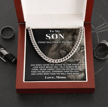 To My Son - Cuban Link Necklace - Look Beside You