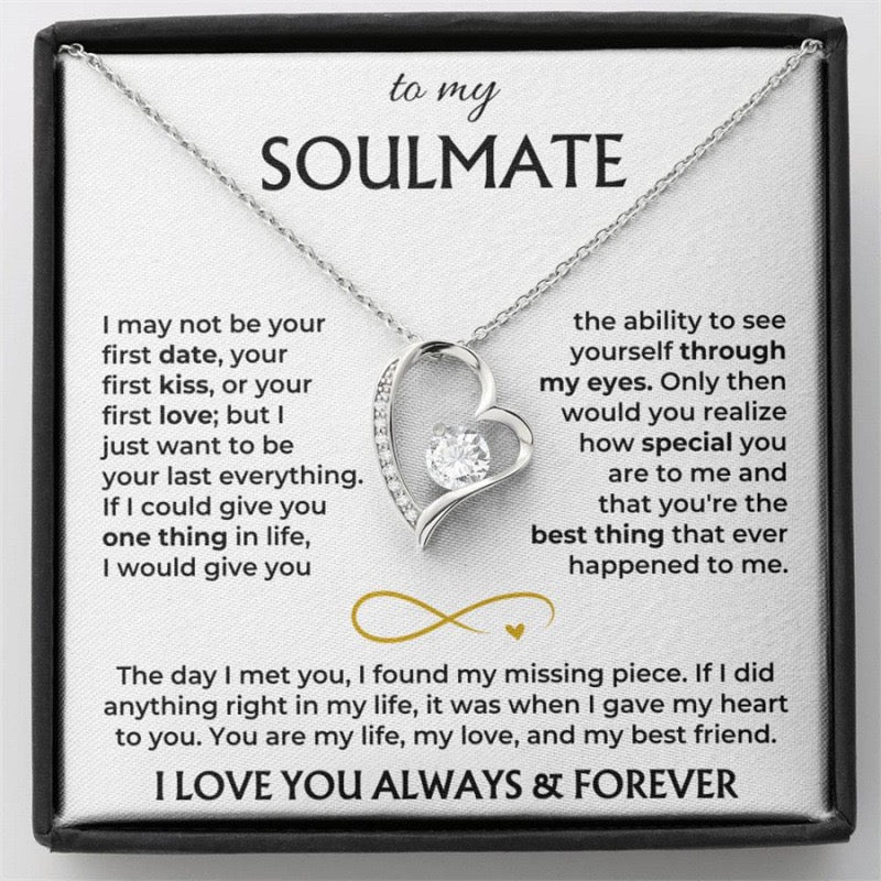 To My Wife - Love knot Necklace - You Are the Best Thing