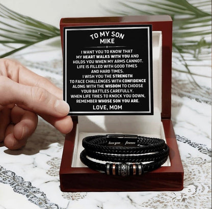 Remember Whose Son You Are - Bracelet Gift to Son from Mom