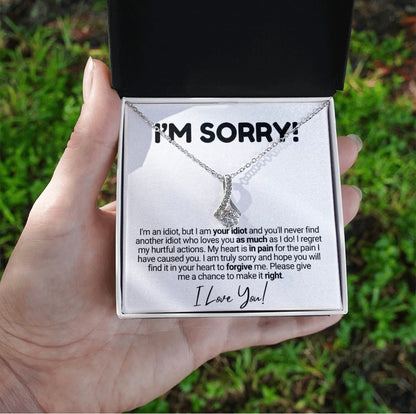 To My Love - Ribbon Necklace - I Am Sorry
