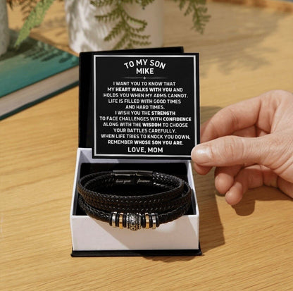 Remember Whose Son You Are - Bracelet Gift to Son from Mom