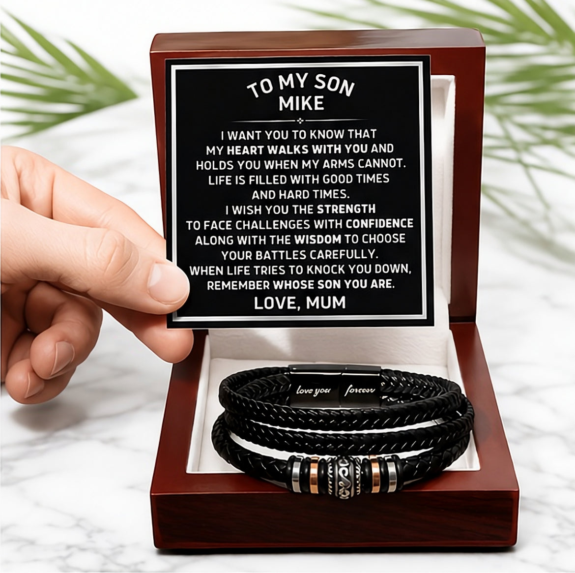 Remember Whose Son You Are - Bracelet Gift to Son from Mum