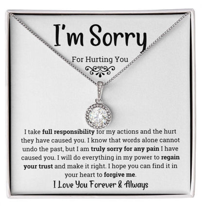 To My Love - Eternal Love Necklace - I Am Sorry for Hurting You