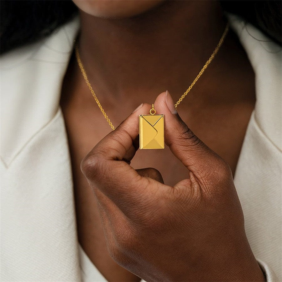 To My Wife - Love Letter Necklace - I Love You More