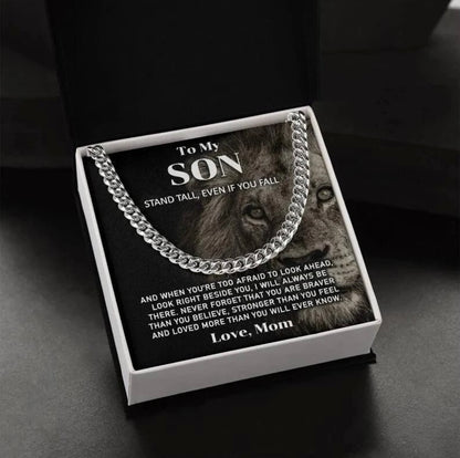 To My Son - Cuban Link Necklace - Look Beside You