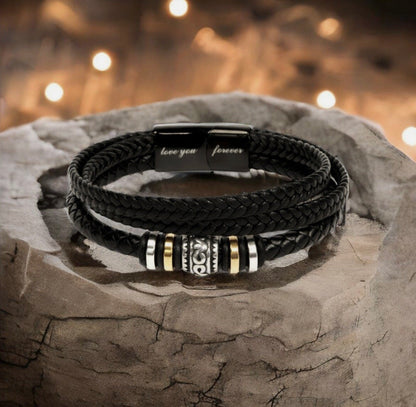 To Our Grandson - Love You Forever Bracelet - We Believe In You