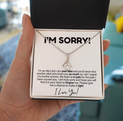 To My Love - Ribbon Necklace - I Am Sorry