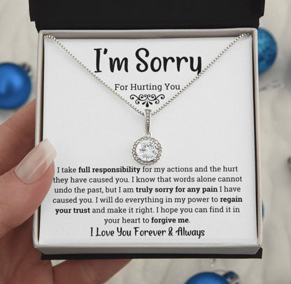 To My Love - Eternal Love Necklace - I Am Sorry for Hurting You