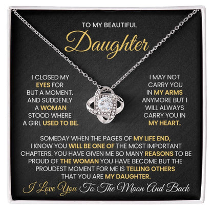 Always Carry You In My Heart  - Necklace Gift for Daughter