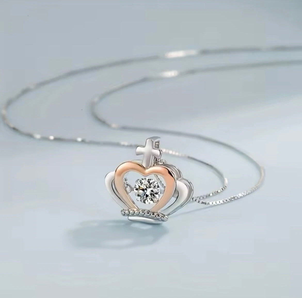 To My Queen - Crown Necklace - Love You Forever