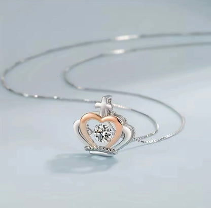 To My Queen - Crown Necklace - Love You Forever